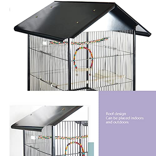 Jaula para Mascota Loro jaula grande cría jaula metal villa de lujo grande jaula al aire libre jaula de pájaro jaula acrílico usado para la cría de aves de grupo pájaros grandes Jaula para Pájaros