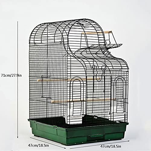 Jaula para Mascotas Pájaros Moda grande de metal loro jaula de cría de jaula monje xuanfeng tigre piel grande pájaro jaula parakeet jaula estante de juguete Jaula Hábitat para Animales Pequeños