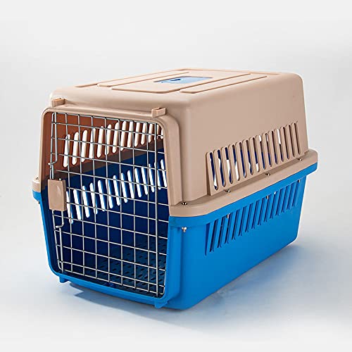 Jaula para Perros,Caja de Transporte para Perros,Transportín plástico para perros y gatos Mascota Caja de Transporte IATA,Desmontable y fácil de montar,para Transporte de plástico para tu Mascota