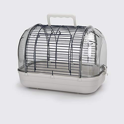 Jaulas para pájaros Pet Box Transporte, portátiles de pequeño tamaño Pájaros Viajes Cage, bolsa del animal doméstico del bolso del viaje del perrito del gato del perro jaula for conejos Pajarera para