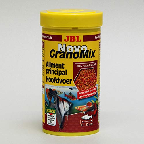 JBL Novogranomix Refill Alimento básico para Peces de Acuario, 250 ml, Paquete de 2