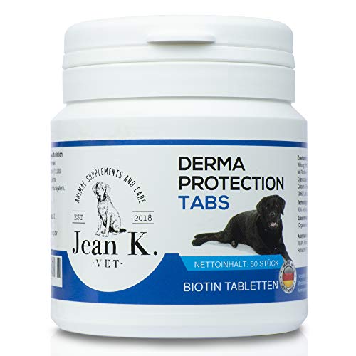 JeanK-vet® Derma Protection Tabs. Complejo de vitaminas para el perro con problemas cutáneos 50 Unidades