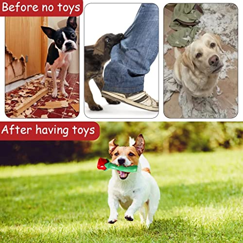 jinshang Juguete para masticar perros Rose, juguete duradero para masticar agresivamente, juguete robusto para aburrimiento, juguete interactivo para perros pequeños y medianos