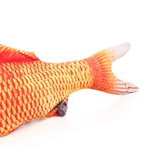 Juguete creativo 3D de carpa de pescado con forma de gato, juguete para animales de compañía, regalo catario, pescado, peluche, almohada para muñeca