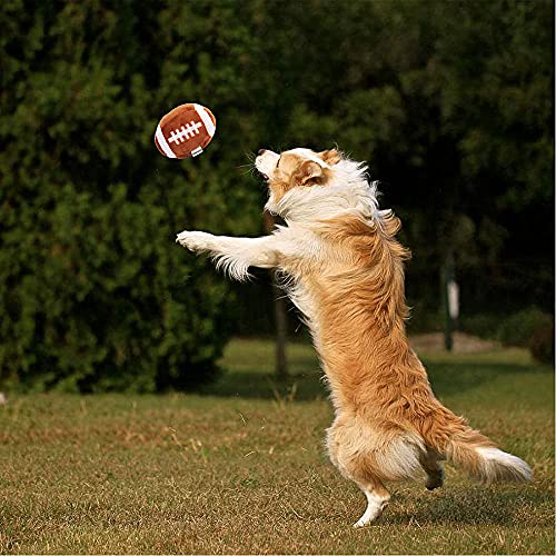 Juguete interactivo para perros de tamaño pequeño y mediano. Pelota de fútbol, pelota de tenis para perros, relleno con chirridos esponjosos juguetes para perros, juguetes para cachorros al aire libre