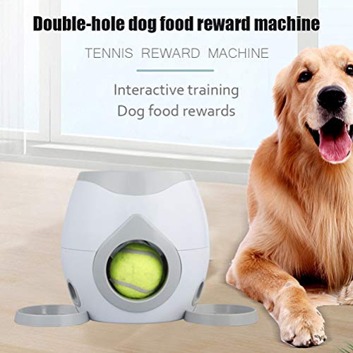 Juguete para el alimentador de Pelotas para Mascotas, Lanzador automático de Pelotas de Tenis para el alimentador para Mascotas, Juguetes para adiestramiento de Perros