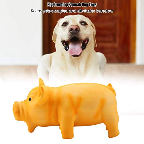 Juguete para Masticar Perros Lindo Cerdo Que gruñe Juguetes de Masticar para Perros de látex chillones para Cachorros de Perro(02)