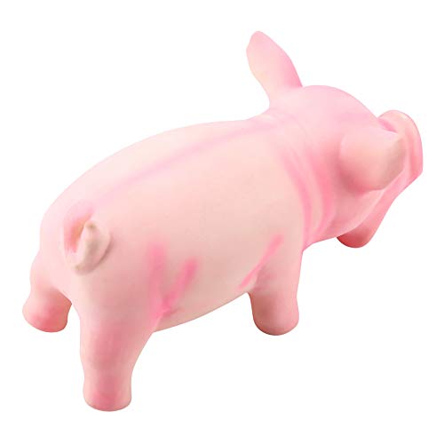Juguetes de látex para Cerdos, un Juguete portátil para gruñir Cerdos Resistente a los mordiscos con Sonidos de chillidos Que atraen a su Mascota(# 1)