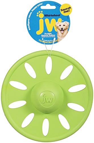 JW Pet Company - Juguete para Perro con Disco Volador, tamaño Grande, Colores varían