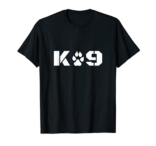 K-9 Officer Canine K9 Unit Police Dog Paw Handler Entrenador Camiseta