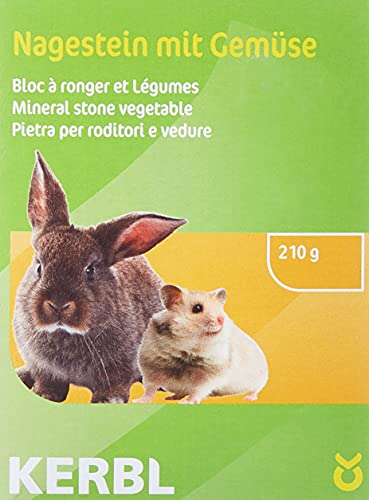 Kerbl 83140 Piedra para roedores con Verduras, 210 g