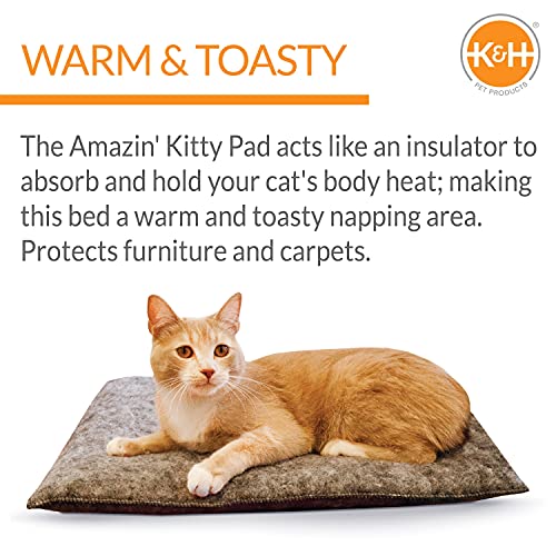 K&H Mascotas | Increíble cojín para Gatos | Cama para Gatos para Auto-calentarse