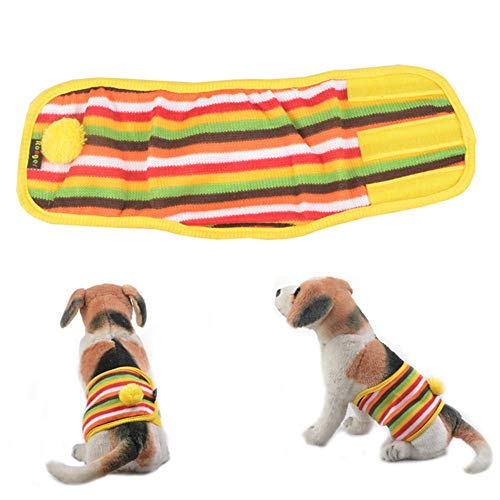 KunLS Pañales Perro Macho Pañales para Perros Pañales Perro Pañales para Perros Hembra Washable Male Dog Wrap Dog Belly Bands Male Adjustable Dog Nappies Nappies For Incontinent Dogs m