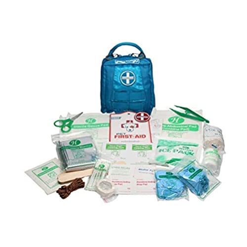 Kurgo Kit de Primeros Auxilios RSG para Perros, arnés para Perros, Compatible con MOLLE, Color Azul costero