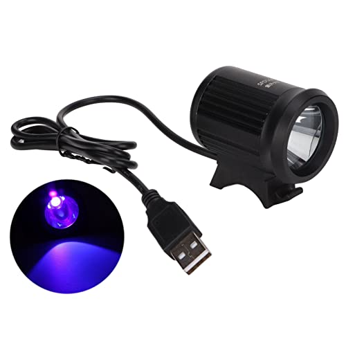 Linterna LED UV de Luz Púrpura USB Portátil, Lámpara de Curado de Pegamento UV Linterna de Luz de Curado UV para Curado de Resina, Reparación de Teléfonos Inteligentes, Detección de Orina de Mascotas,
