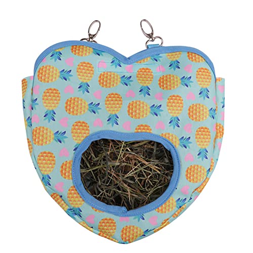 LIZHOUMIL Bolsa de alimentación Oxford con agujero en forma de corazón para conejillo de Indias y mascotas pequeñas suministros de amor rojo fresa