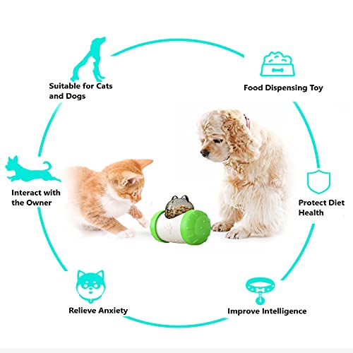 LKJYBG Juguete interactivo para perros de comida lenta, juguete para educación para perros, puede aliviar el miedo, alimentación lenta para perros grandes y pequeños en verde
