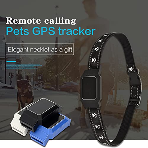 LLC Pet GPS Tracker, Sistema eléctrico Invisible de Cerca de Mascotas Anti-perdidas,Control Remoto inalámbrico Monitor deactividad de Mascotas,aplicación controlada a Prueba de Agua y Recargable,Azul