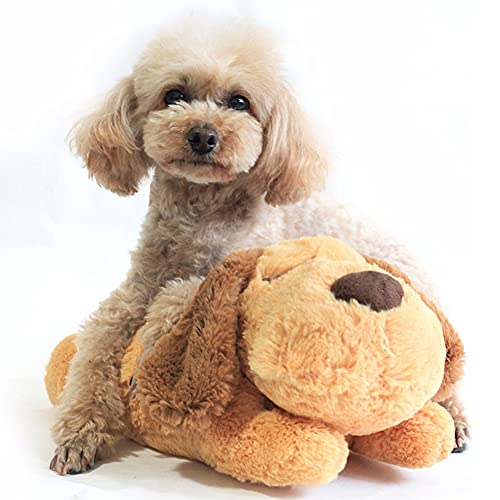 LYEAA Snuggle - Juguete de peluche para perro, edredón de ritmo cardíaco, muñeca de entrenamiento conductual, juguete para ayudar con separación de perros, ansiedad, ladrido, alivio del estrés