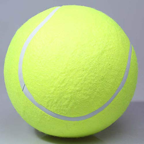Mallalah - Pelota de Tenis Gigante, Juguete para Masticar al Aire Libre, Entrenamiento para la Salud de un Perro, diámetro 24 cm