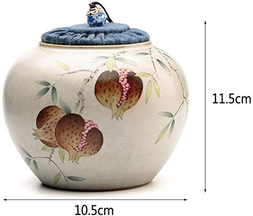 Mascota Mano funeraria de cerámica pintada por una pequeña cantidad de ceniza humana almacenamiento portátil latas selladas pequeñas hechas a mano del hogar mini del tanque de almacenamiento de la cre