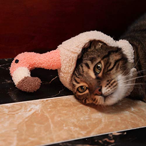 Mascotas Ropa Sombrero Cinturón de flamenco de Halloween Sombrero animal doméstico del gato del gato del sombrero sombrero del cumpleaños Mini casquillo de Sun del sombrero caliente del casquillo del