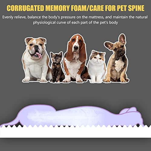 Memory Foam Cama para perros Cama Mascota Colchón con una cubierta de perro con tapa borrosa lavable impermeable removible para cajón Matera de cama para mascotas con botas de perros(Gris oscuro)