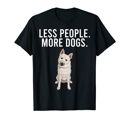 Menos Gente Más Perros Buhund Noruego Camiseta