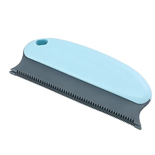 MIAOJI Cepillo removedor de pelo para mascotas, cepillo removedor de pelo para mascotas, cepillo para sofá, muebles de coche, alfombra reutilizable superficie lisa - azul