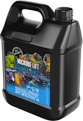 MICROBE-LIFT Aqua Balance - Limpia el Acuario, Reduce la Necesidad de Cambiar de Agua, Elimina el nitrato, para Agua Dulce y Salada