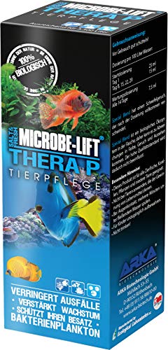 MICROBE-LIFT TheraP – Bacterias de Limpieza para el Cuidado de Peces, previene Enfermedades, favorece el Crecimiento de los Animales, para Agua Dulce y Salada