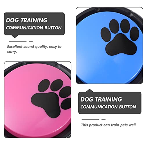 Milisten 4 Piezas Buzzers de Entrenamiento Grabables Botones de Entrenamiento del Habla del Perro para Enseñar a Tu Perro a Hablar