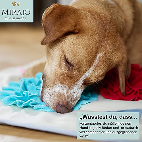 MIRAJO® - Alfombra para perros - 100 x 60 cm - con donación de animales - promueve la inteligencia - Juguete para perros - Alfombra para perros grande - Regalo para perros
