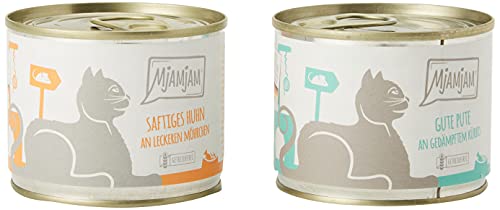 MjAMjAM Natural Wet Cat Food Snackbox para Gatos, 200 g (Paquete de 6), 1200