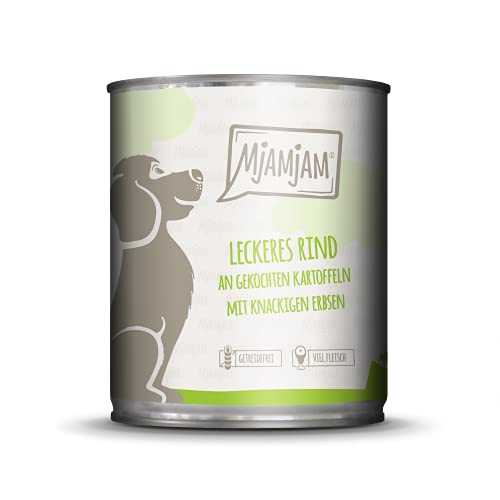 MjAMjAM Wet Dog Food Snackbox para Perros, 800 g (Paquete de 6), 6 Unidades