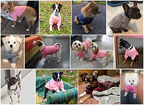 Mosucoirl Suéter para Perros Y Gatos para Mascotas,Jerséis De Invierno para Perros Ropa Gato Cómodo Vellón Traje Abrigo Mascotas Ropa Suéter Cálido Cachorro Pequeño Perro Mediano
