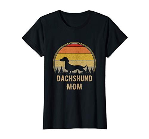 Mujer Dachshund Perro Madre Divertido Perro Weiner Camiseta