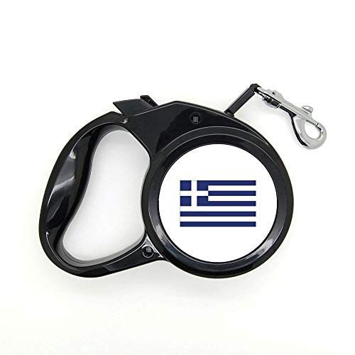 Mygoodprice - Correa para Perro retráctil (3 m), diseño de Bandera de Grecia