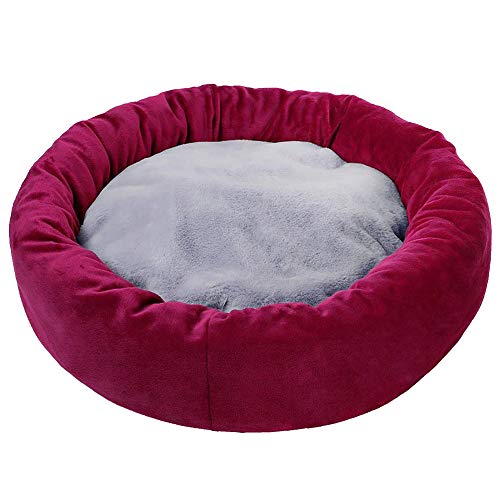 N/AA Colchón creativo de color sólido para gatos, cálido, cómodo, portátil, colchón de invierno para mascotas (rojo, 14 x 14 x 4.9 pulgadas)