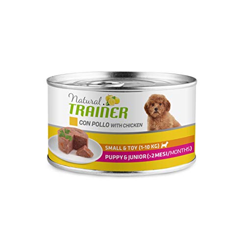 Natural Trainer - Paté para Perros Mini-Toy Puppy-Junior con Pollo - 24 x 150g - 3,6kg