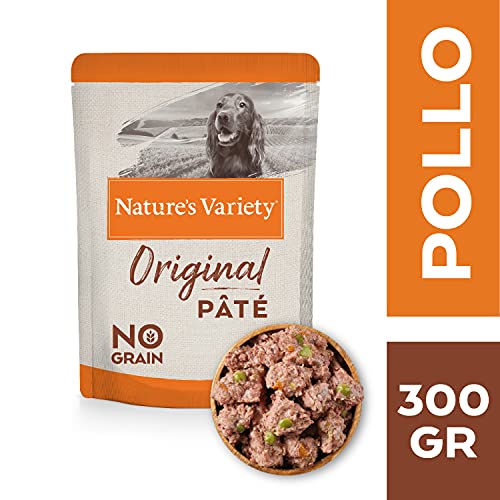Nature's Variety Original No Grain - Paté para Perros Adultos con Pollo - Caja 8 x 300 g