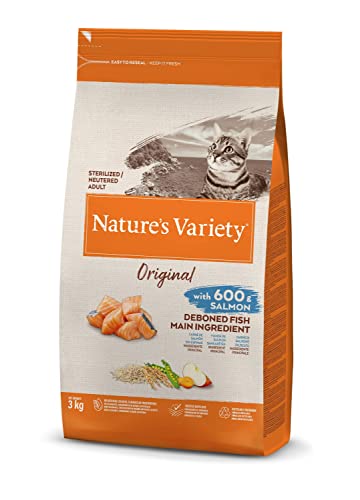 Nature's Variety Original - Pienso para gatos esterilizados con salmón sin espinas 3 Kg