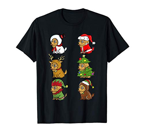 Navidad Disfraz Yorkshire Terrier Perro Camiseta