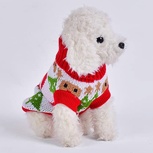 Navidad Jerseys Perros Suéteres navideños Abrigos Trajes Año Nuevo Navidad Invierno Disfraces cálidos Chaquetas Ropa para Mascotas Camisas para Perros pequeños medianos Gato