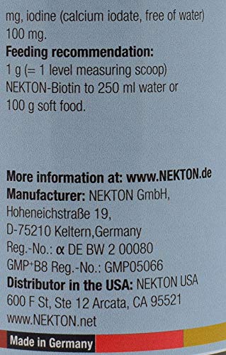 Nekton Complejo vitamínico Estimulante del Crecimiento de Plumas Bio 75 gr