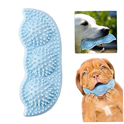 NIDONE Dog Chew Toys for 2-8 Meses Cachorros dentición, Perrito Juguetes para los pequeños Juguetes para Perros, Dientes Suaviza Itchy y 360 ° Dientes de Perro Limpieza-Dog Chew Toys Cielo Azul