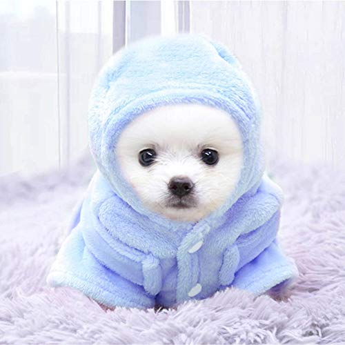 None/Brand Invierno Mascota Perro Albornoz Suave Franela Cachorro Chihuahua Pijamas Dormir Ropa Perros Bañera Toalla Ropa Mascotas Accesorios