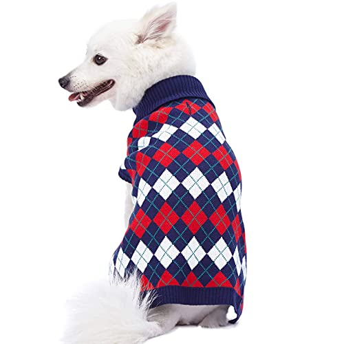 Nordic Fair Isle Snowflake - Suéter para perro y suéter a juego