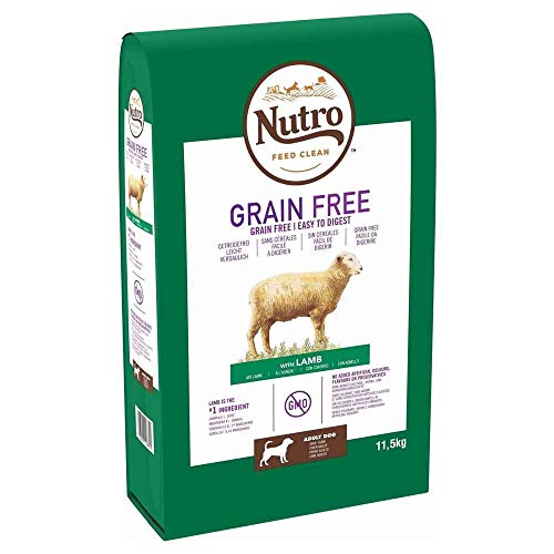 Nutro Grain free adult med cordero 11,5 kg