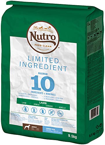 Nutro Limited Ingredient Perros Adultos Razas Grandes, Cordero - 9,5 Kg